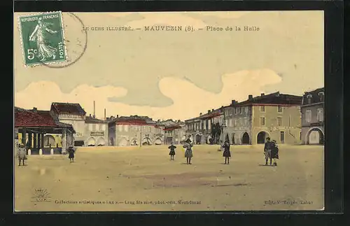 AK Mauvezin, Place de la Halle