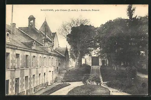 AK Chinon, Saint-Louans, Entrée du Prieuré