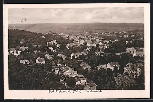 AK Bad Freienwalde, Blick über die Ortschaft