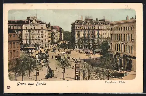 AK Berlin-Tiergarten, Panorama Potsdamer Platz