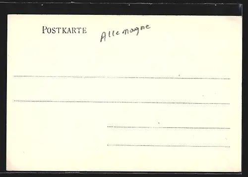 AK Polle a. Weser, Ortsansicht mit Fluss