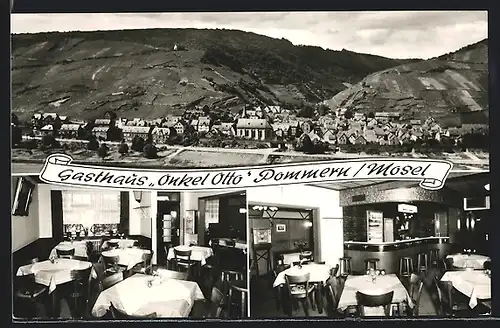 AK Pommern /Mosel, Gasthaus Onkel Otto und Ortsansicht