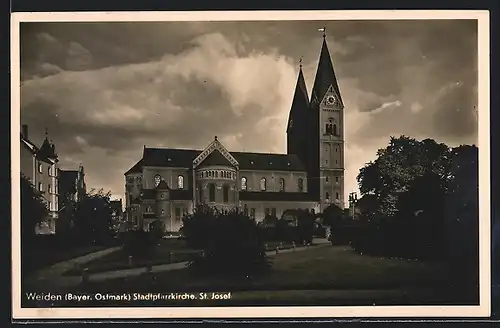 AK Weiden /bayr. Ostmark, Stadtparrkirche St. Josef