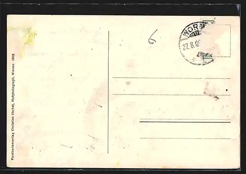 AK Worms a. Rh., Ortsansicht aus der Vogelschau