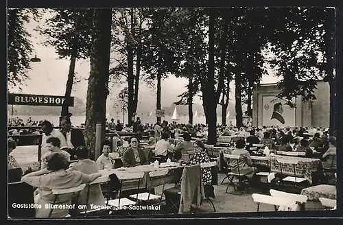 AK Berlin-Saatwinkel, Gaststätte Blumenhof am Tegler See