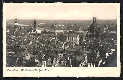 AK Dresden, Blick vom Rathausturm