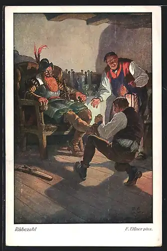 AK Rübezahl lässt sich die Stiefel ausziehen