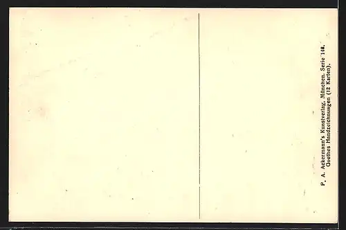 AK Das Pfarrhaus zu Sesenheim, gezeichnet 1770 von Goethe