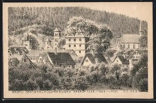 AK Hirsau, Schloss und Klosterruinen von J. Luz