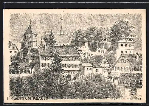 Künstler-AK Hirsau, Kloster Hirsau