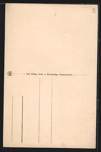 Künstler-AK Stolberg i. Harz, Ansicht vom Konsistorium