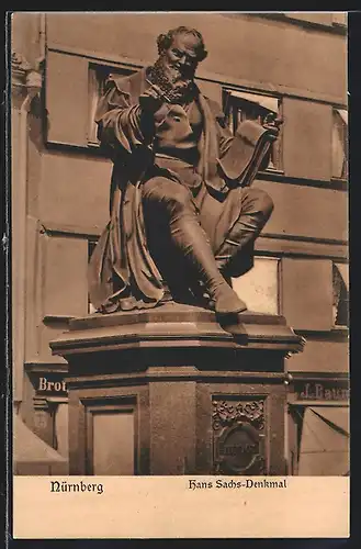AK Nürnberg, Hans-Sachs-Denkmal