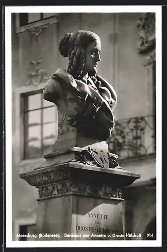 AK Meersburg /Bodensee, Denkmal der Annette von Droste Hülshoff
