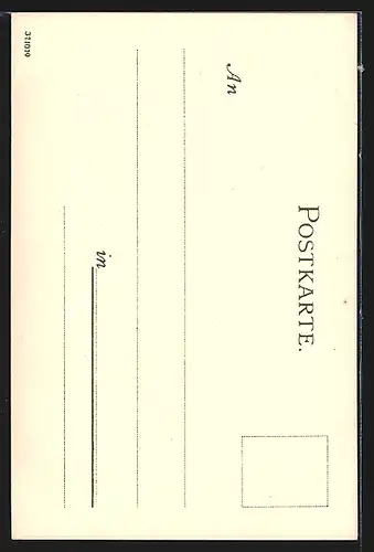 Künstler-Lithographie Karl Mutter: Nuernberg, Duererhaus