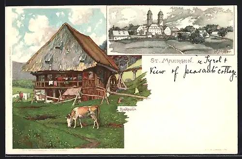 Künstler-AK K. Mutter: St. Märgen, Rankmühle