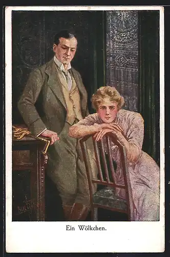 Künstler-AK Bill Fisher: Ein Wölkchen