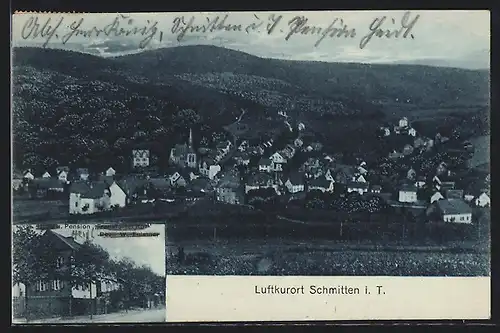 AK Schmitten i. T., Hotel Frankfurter Hof, Teilansicht