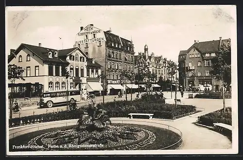 AK Frankfurt-Höchst, Partie an der Königssteinerstrasse