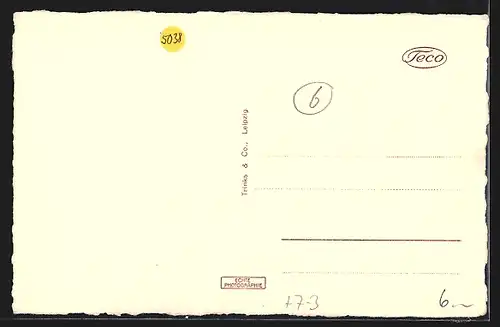 AK Meuselwitz /Th., Heinrichschacht Fortschritt, Strassenansicht