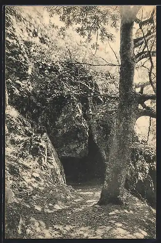 AK Oberhof i. Th., Mangan-Mine, Ausgebrenntenstein, Bergbau