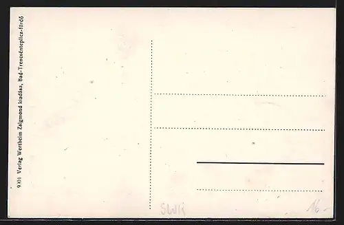 AK Bad-Trencsénteplicz-fürdö, Villa Nizza