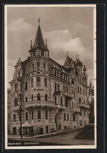 AK Marienbad, Hotel-Restaurant Dornröschen