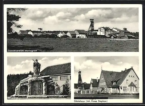 AK Höfer, Gasthaus von Franz Stephan, Salzbergwerk Mariaglück