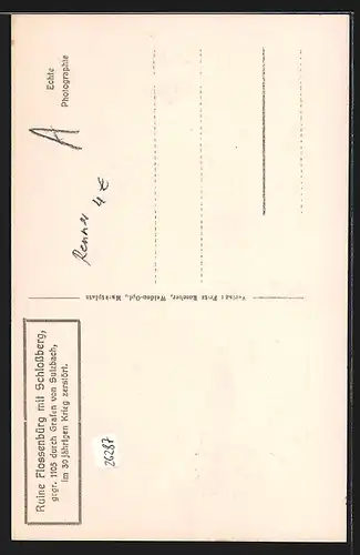 AK Flossenbürg, Ruine Flossenbürg mit Schlossberg