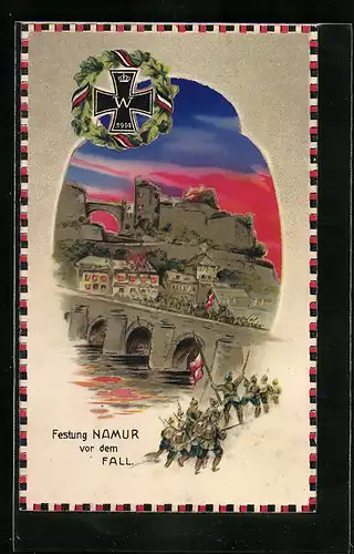 AK Festung Namur vor dem Fall, Eisernes Kreuz