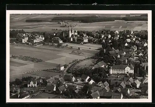AK Neuendettelsau, Luftaufnahme des Ortes