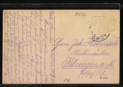 AK Ansbach, Strassenleben vorm Herrieder Tor