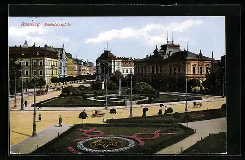 AK Bamberg, Blick auf den Schönleinsplatz