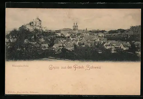 AK Gössweinstein in der Fränk. Schweiz, Gesamtansicht