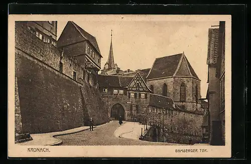 AK Kronach, das Bamberger Tor
