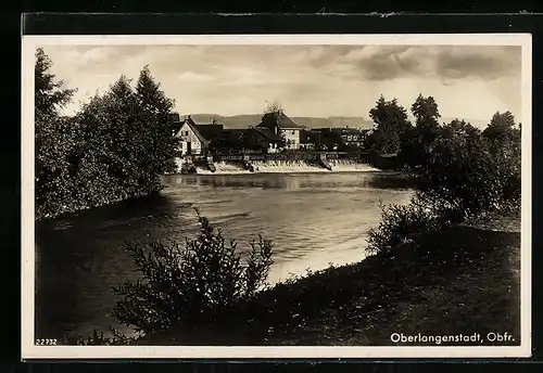 AK Oberlangenstadt, Häuser an der Rodach