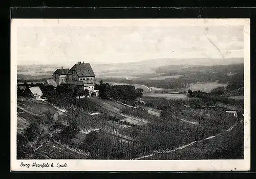 AK Spalt, Blick auf die Burg Wernfels
