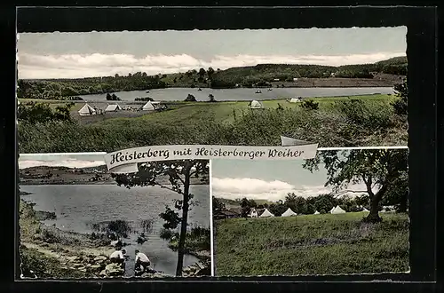 AK Heisterberg, Blick auf den Weiher, Partie am Weiher