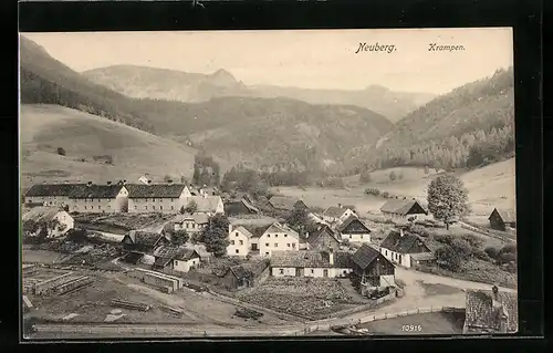 AK Neuberg an der Mürz, Gesamtansicht mit Krampen