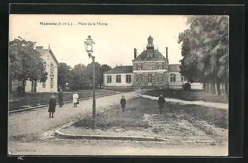 AK Monnaie, Place de la Mairie