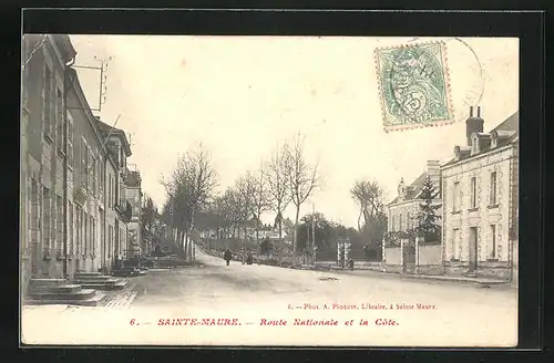 AK Sainte-Maure, Route Nationale et la Cote