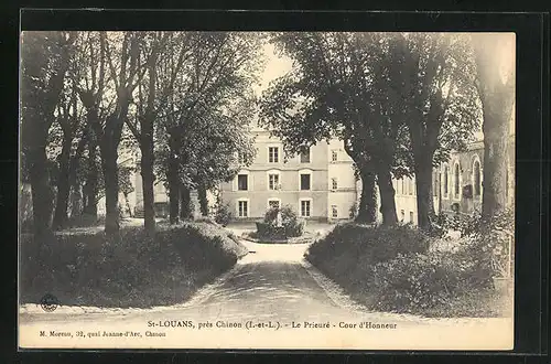 AK Chinon, St-Louans, le Prieuré, Cour d'Honneur