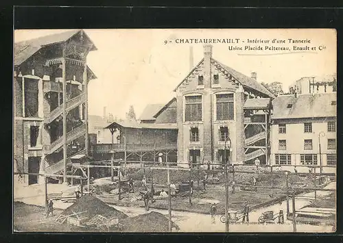 AK Chateaurenault, Interieur d`une Tannerie, Usine Placide Peltereau, Enault et Cie