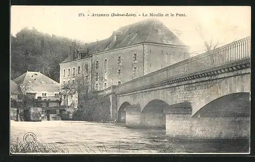 AK Artannes, Le Moulin et le Pont