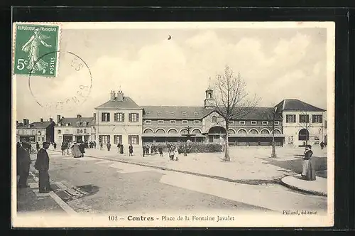 AK Contres, Place de la Fontaine Javalet