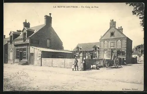 AK La Motte Beuvron, Un Coin de Rue