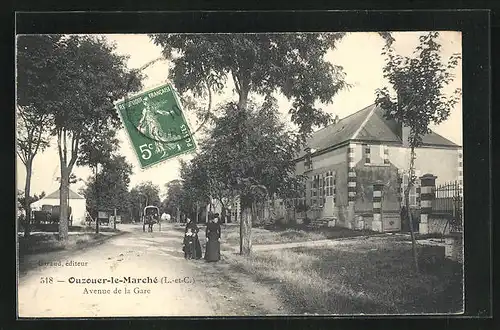 AK Ouzouer-le-Marché, Avenue de la Gare