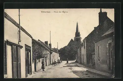 AK Villerbon, Place de l'Église