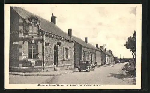 AK Chaumont-sur-Tharonne, la Route de la Gare