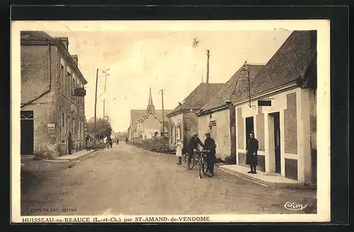 AK Huisseau-en-Beauce, Une Rue