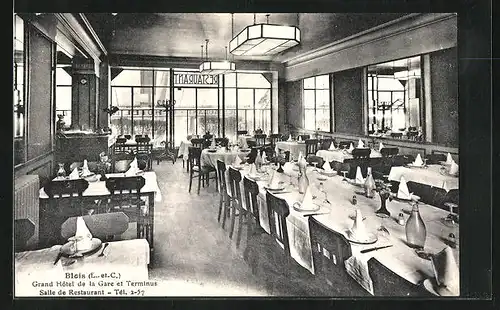 AK Blois, Grand Hotel de la Gare et Terminus, Salle de Restaurant